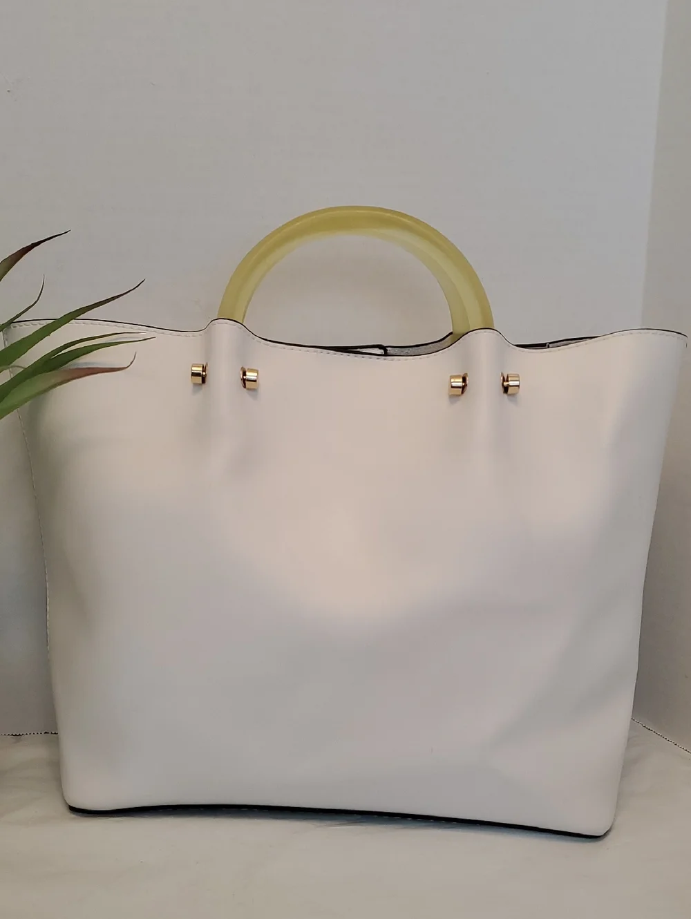 a new day Handbag Bag/Yellow Frosted Handles - Picture 1 of 6